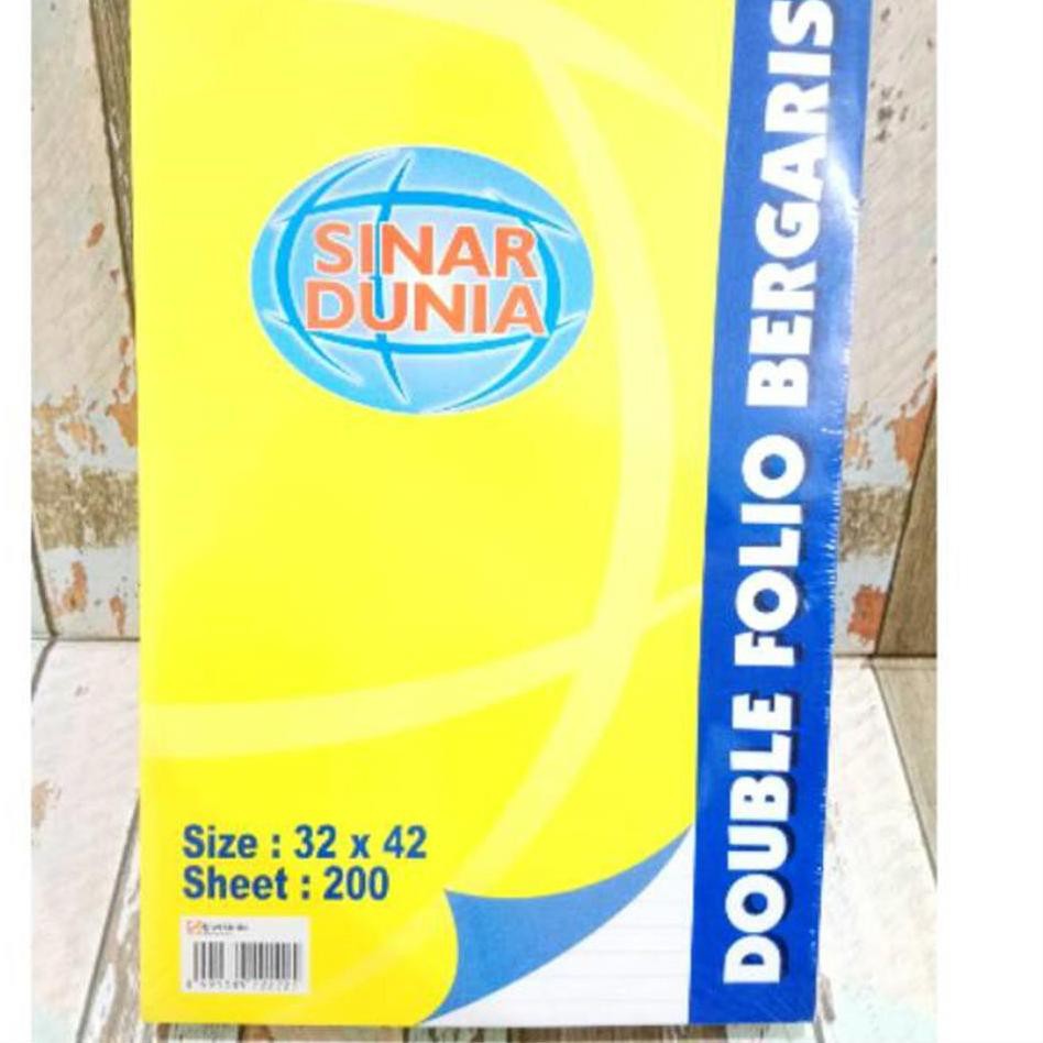 

Oke Price - Kertas/Double Folio Bergaris Sidu 200 Sheets SINAR DUNIA
