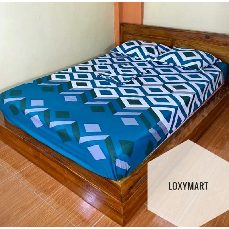 sprei 120x200 motif kotak