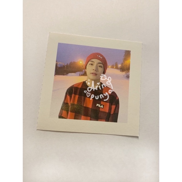 Photocard PC BTS TAEHYUNG V Official Winter Package 2020 Accordion