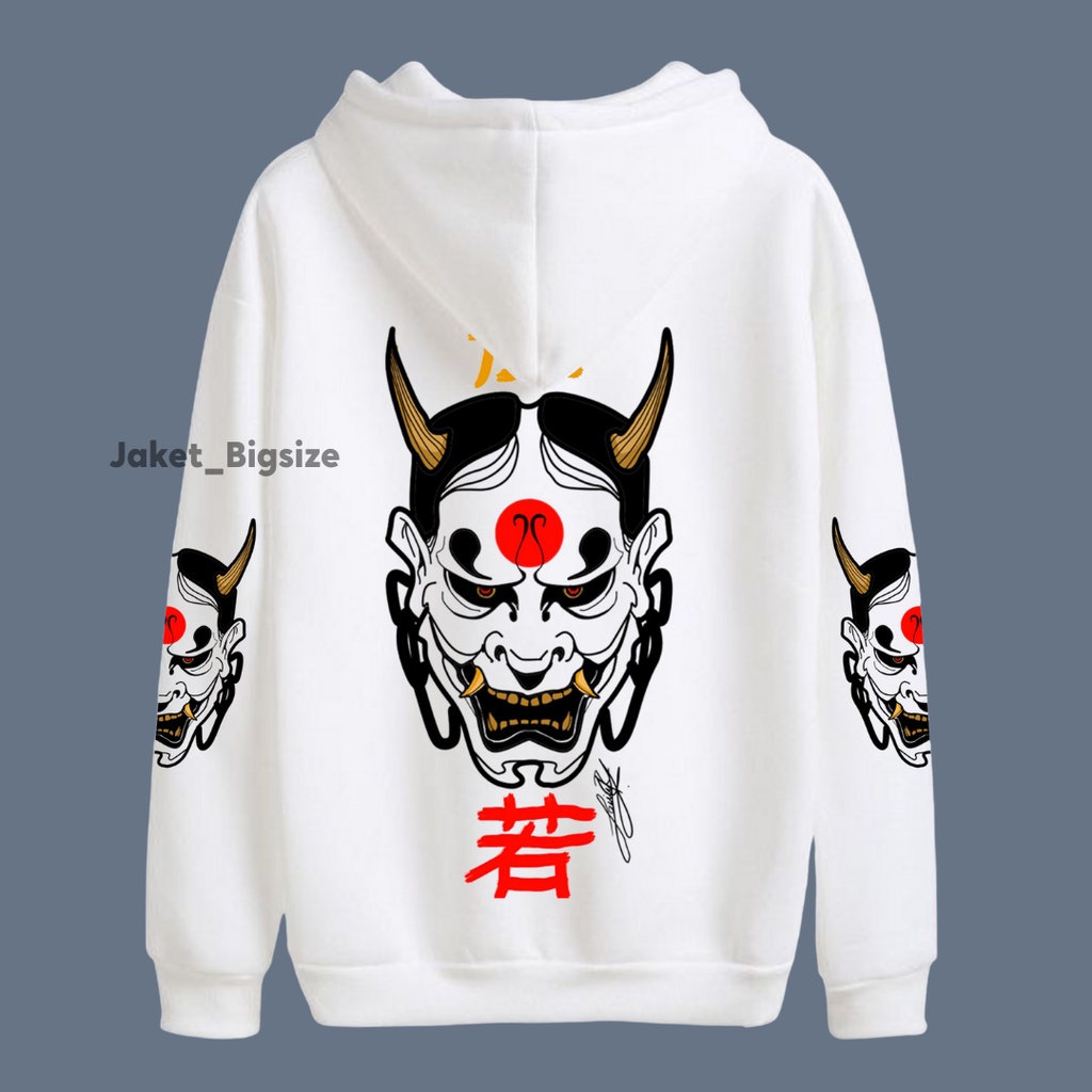 Hodie Jaket Hoodie Hudi jepang tengkorak ghost jumbo bigsize pria wanita ukuran m l xl xxl xxxl xxxxl xxxxxl