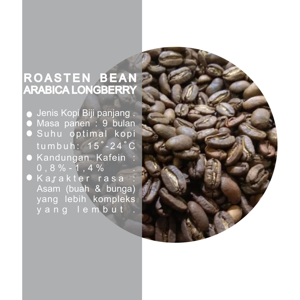 

ARABICA LONGBERRY ROASTEN BEAN