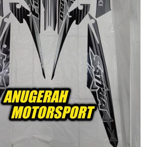 ♦ Striping Satria Fu facelift FL hitam silver bintang 2014 ♕