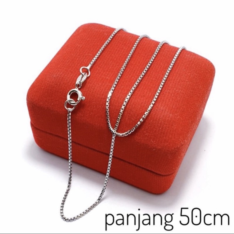 Kalung italy kalung perak 925 kalung pria kalung wanita 50cm perak 925