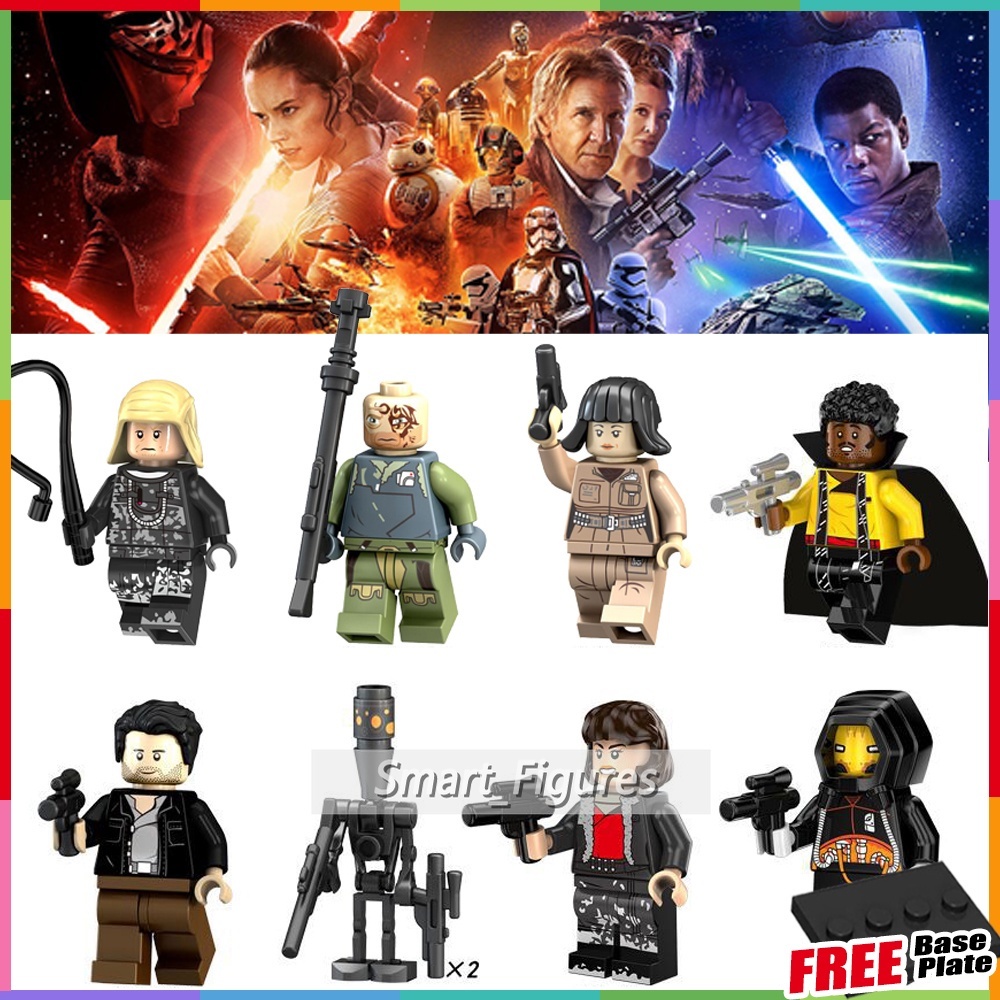 Mini Figures Rebolt Obi-Wan Rose Tico Lando Calrissian IG-88 Quay Tolsite Star Wars PG8142