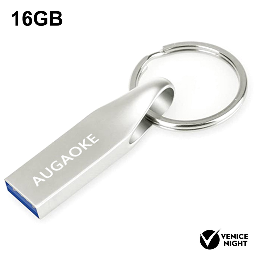 (SF) Augaoke 8 / 16 / 32 / 64 / 128GB Flashdisk USB 3.0 Plug &amp; Play Bahan Logam Untuk Mobil