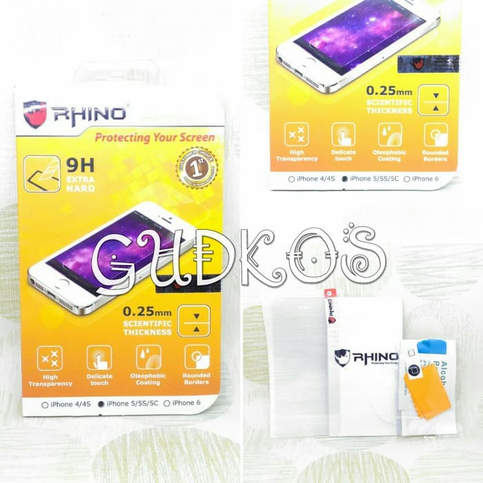 Rhino Tempered Glass - iPhone 5