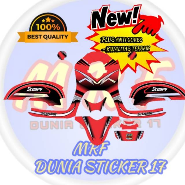 dekal scoopy stiker decal scoopy decal stiker scoopy stiker motor scoopy decal motor scoopy 2019