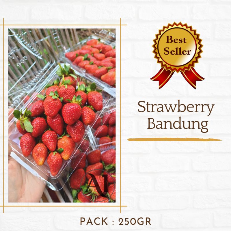 Jual Buah Strawberry 250gr Bandung BACA DESKRIPSI Untuk Kota Palembang ...