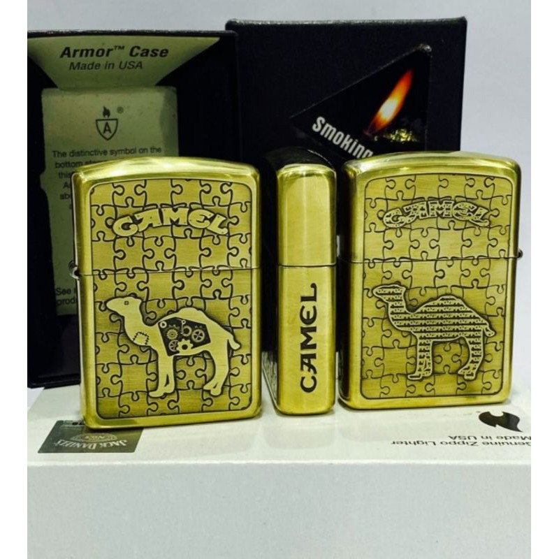 Original Zippo Armor Camel 3 sides