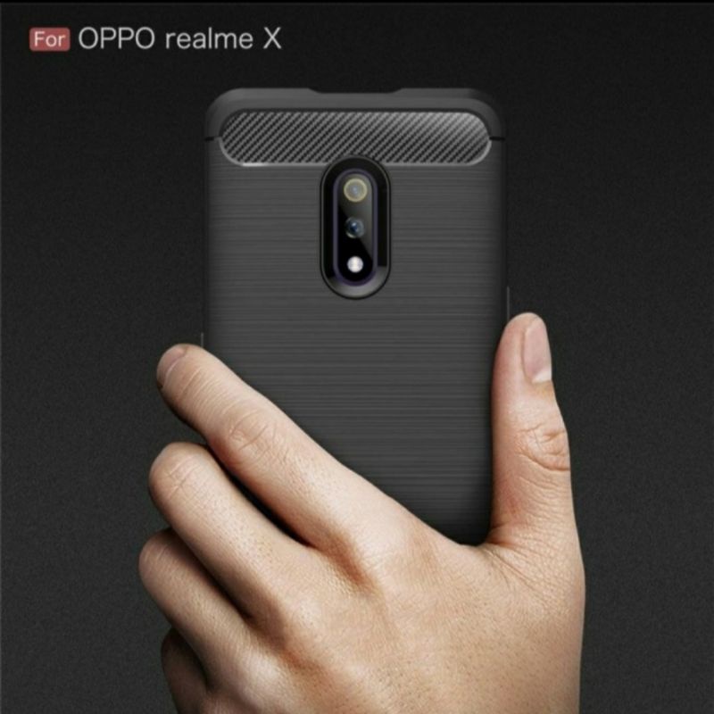 Realme X soft case silikon carbon