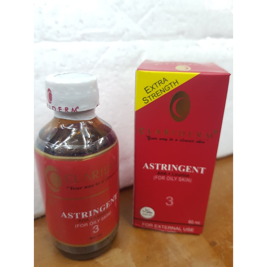 ALKOHOL CLARIDERM 100% ORIGINAL - ASTRINGENT NOMOR 3 / TONER CLARIDEM DIJAMIN ORI