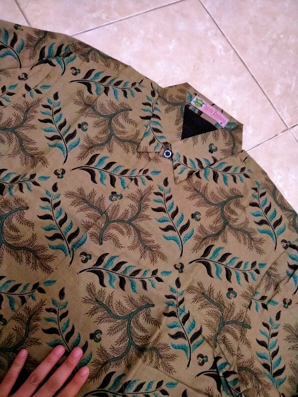 Kemeja Batik Prabu Bahan Katun Baturaden Reguler Fit A585