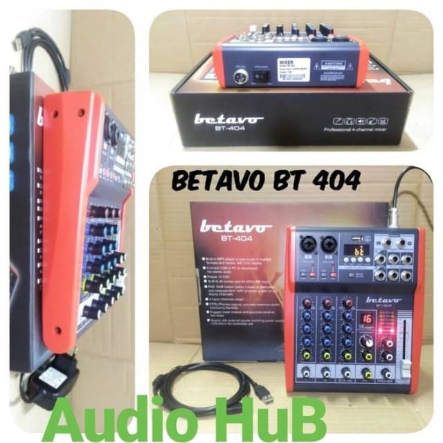 Mixer Betavo BT 404 Audio Mixer BT404 4 channel