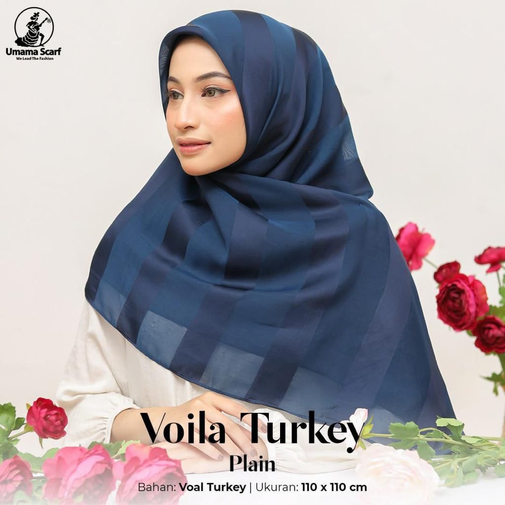 Umama Voal Turkey / Jilbab Voal Plain motif turkey Premium /Jilbab umama / Hijab Voal Umama