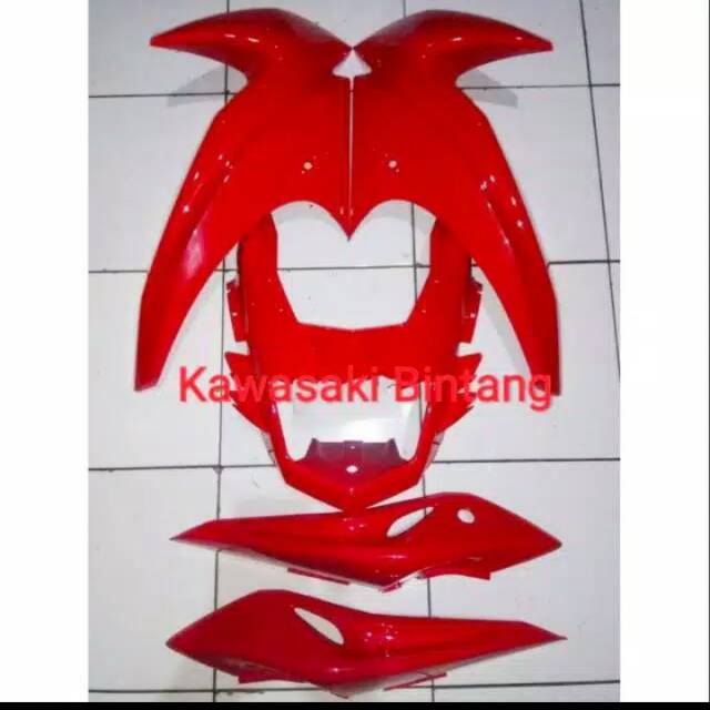 Fairing coak ninja rr new set batok lampu dan cover body belakang ninja rr new original Kawasaki