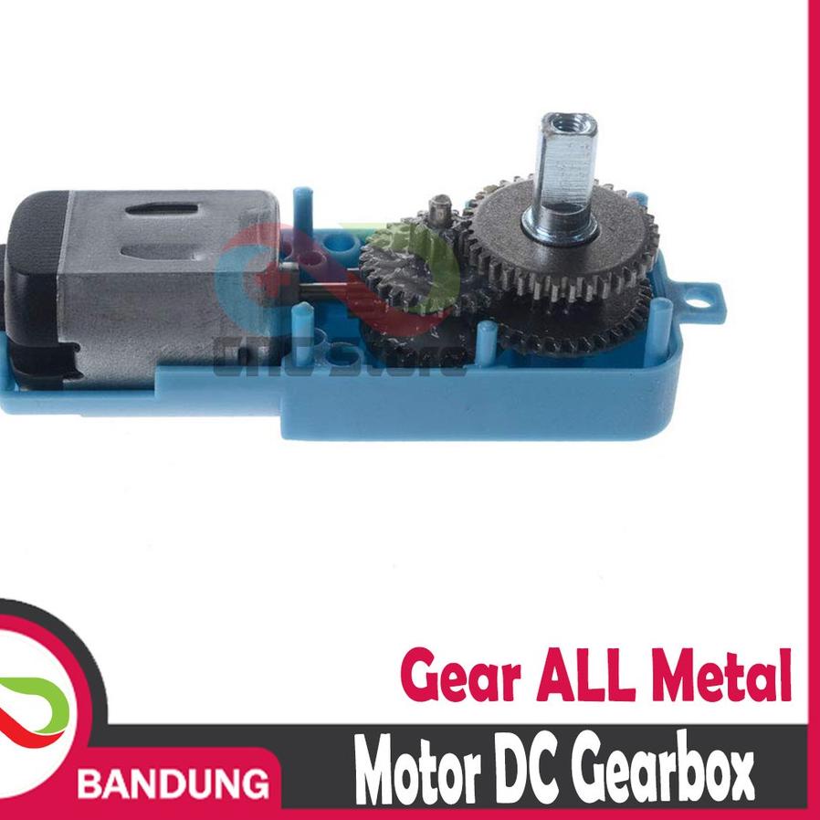MOTOR DC GEARBOX METAL GEAR TT MOTOR SINGLE SHAFT ALL METAL