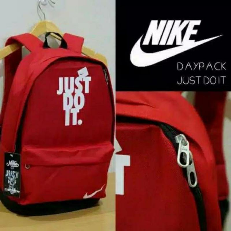 Tas Sekolah Ransel Backpack Cowok Cewek SMP SMA  SMU Kuliah Murah Kent Kent kanvas Murmer Abu AOT-merah