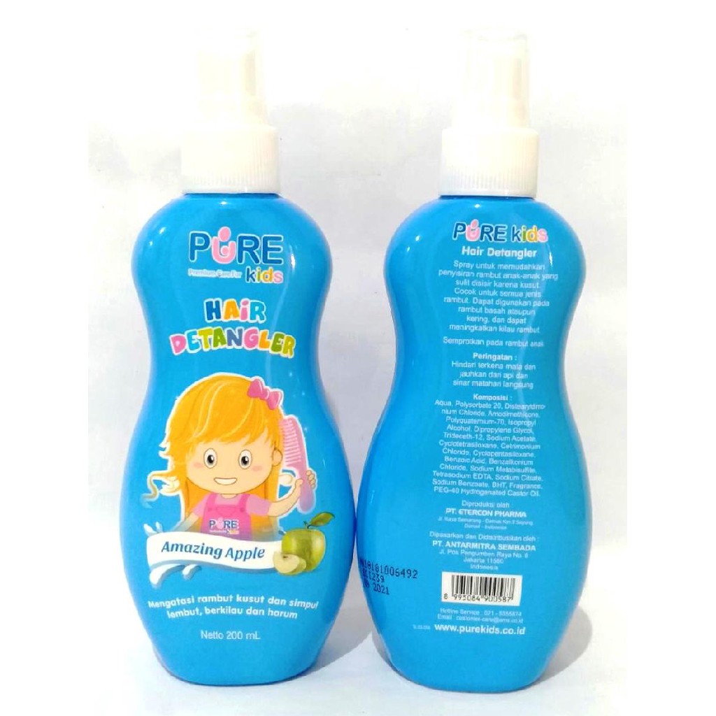 PUREKIDS HAIR DETANGLER APPLE