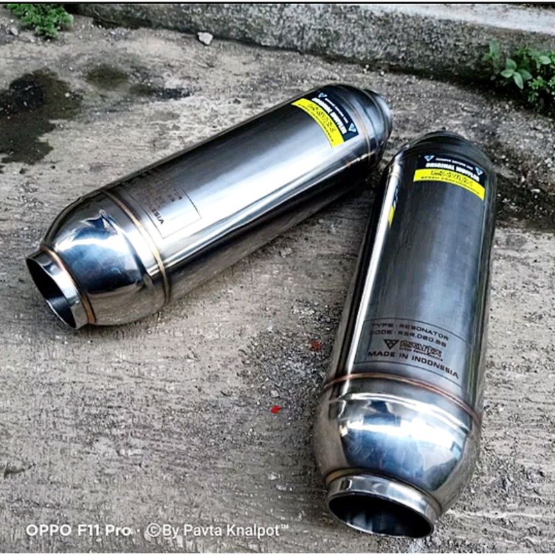 Resonator Knalpot Mobil Peredam Suara Knalpot Racing Universal