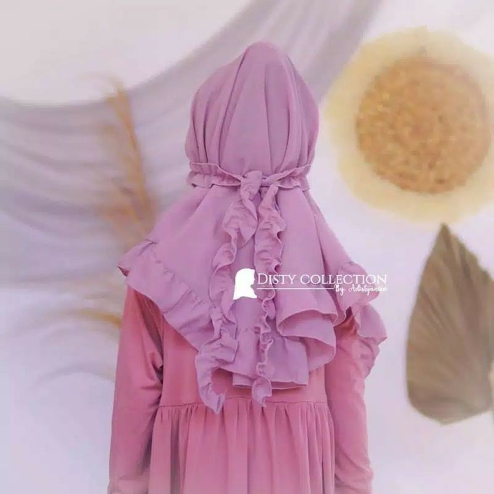 kity jilbab bergo maryam anak rempel tali kriwil-bergo anak maryam non pet diamond