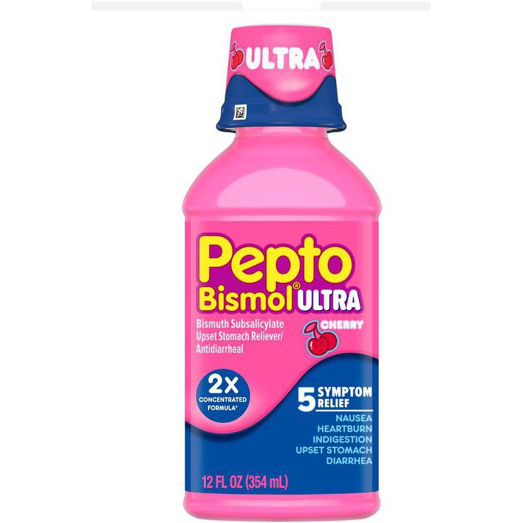 Pepto-Bismol ULTRA 5 Symptom Original Flavor Digestive Relief Liquid -