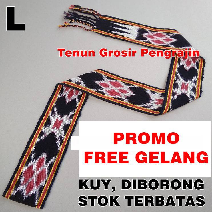 Ikat Kepala Tenun Etnik Motif Dayak Kalimantan Toraja Sumba Lombok Kain PROMO TERMURAH-L (Nusa)