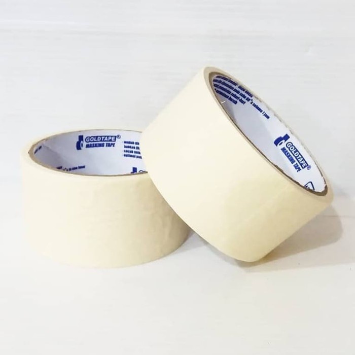 

Goldtape Masking Tape 2 inch/48 mm Lakban Kertas Gold Tape