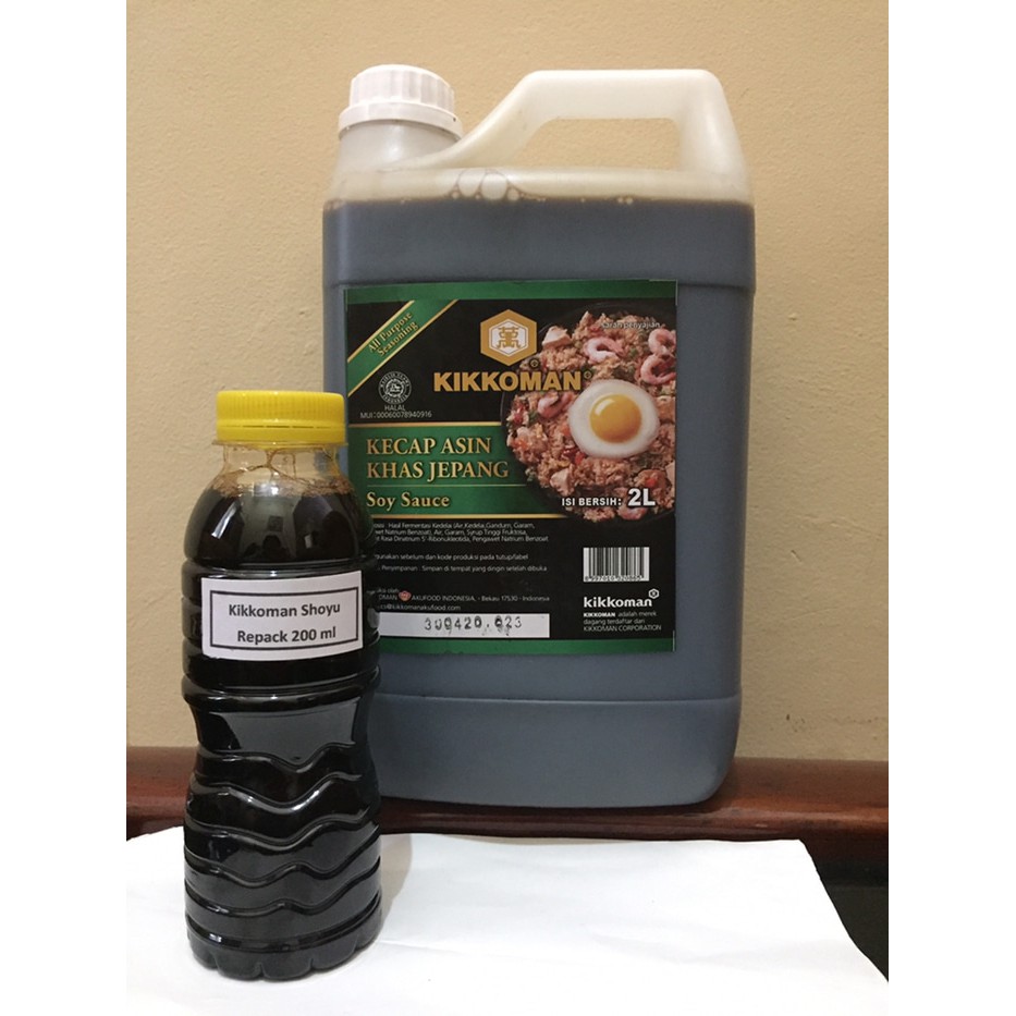 

KIKKOMAN SOY SAUCE 200ML KEMASAN REPACKKECAP ASING KHAS JEPANG HALAL