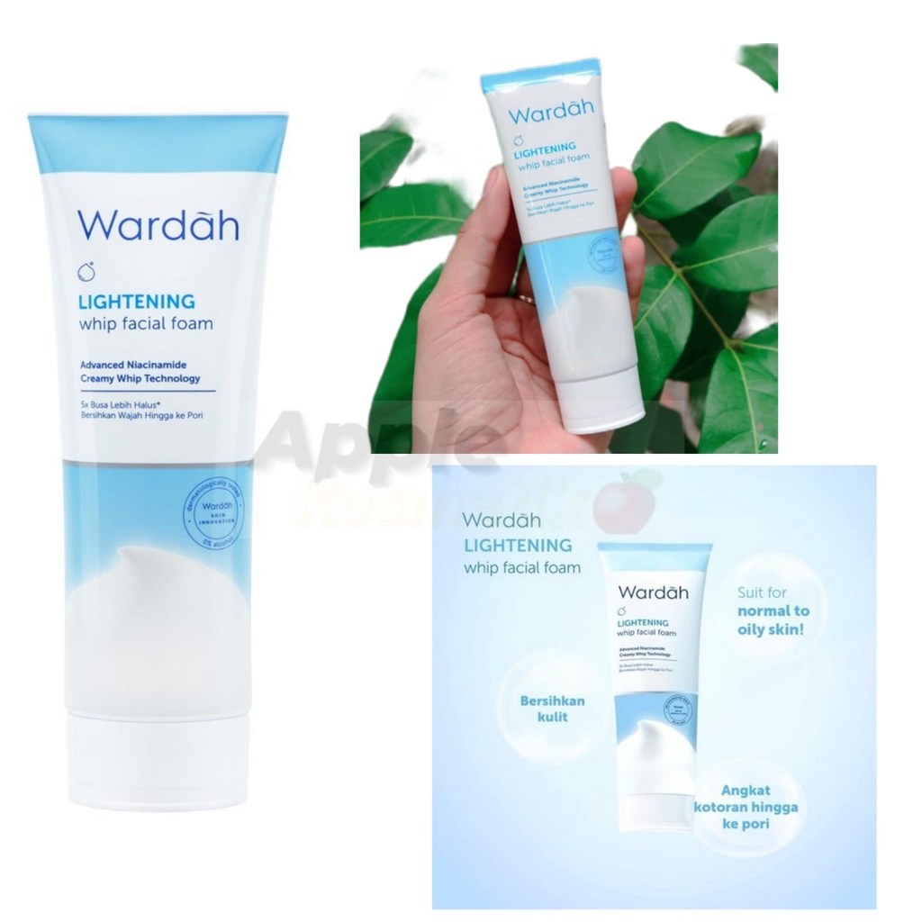WARDAH Lightening Whip Facial Foam 100ml BPOM / perawatan wajah / pembersih wajah