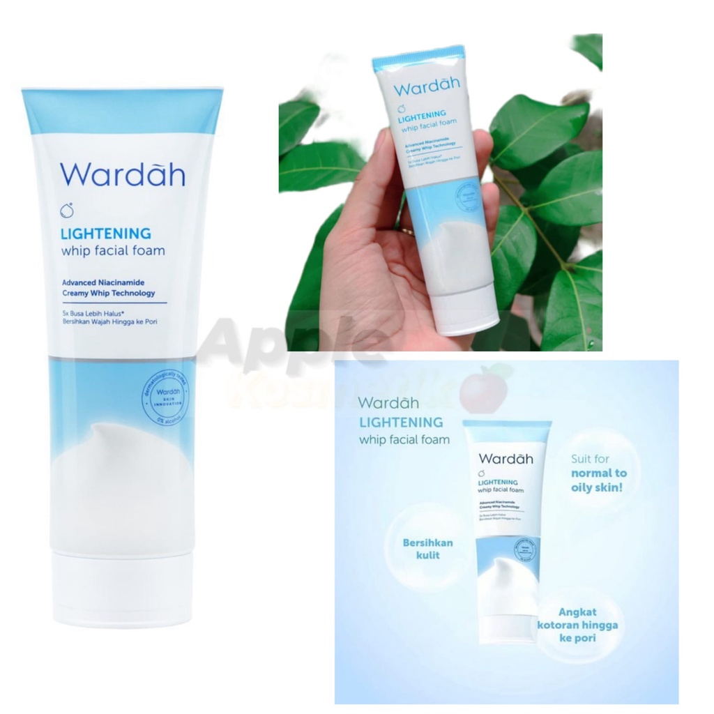 WARDAH Lightening Whip Facial Foam 100ml BPOM / perawatan wajah / pembersih wajah