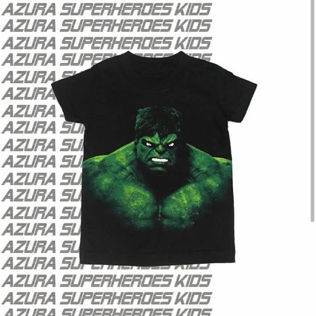 KAOS KIDS AZURA /KAOS ANAK HULK ONE MATA GLOW