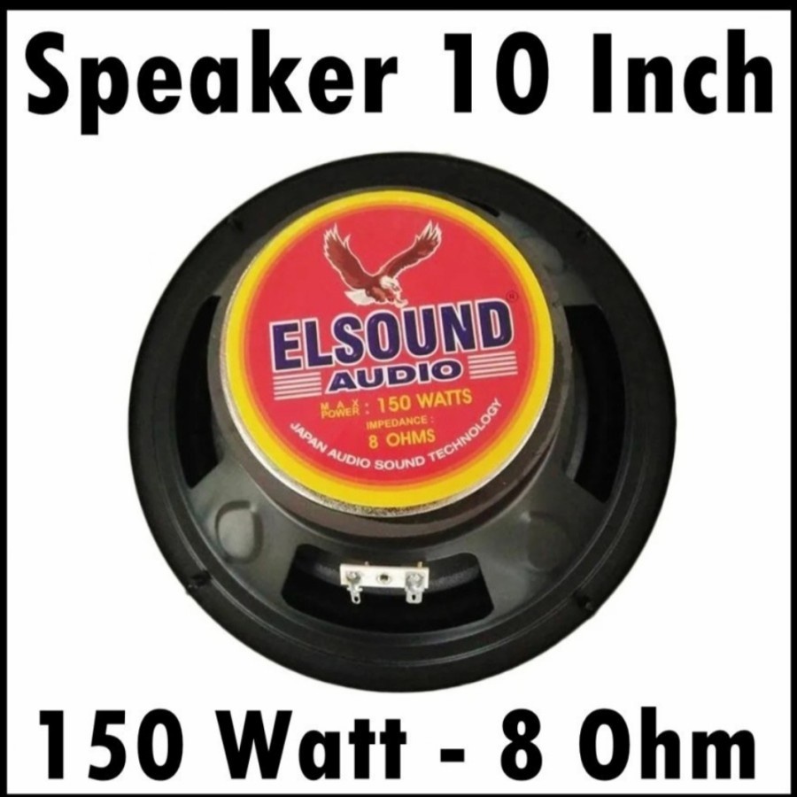 SPEAKER ELSOUND 10INCH WOOFER 150WATT ORIGINAL