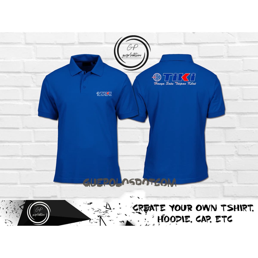 Poloshirt Kaos Polo Kerah Tiki Express - Kaos Polo Tiki Express - Baju TIKI kurir Murah Ekspedisi