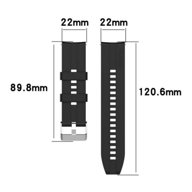 STRAP TALI JAM TANGAN - FOR HUAWEI GT3 46MM / GT 3 46MM - STYLE SILICONE GT 22MM