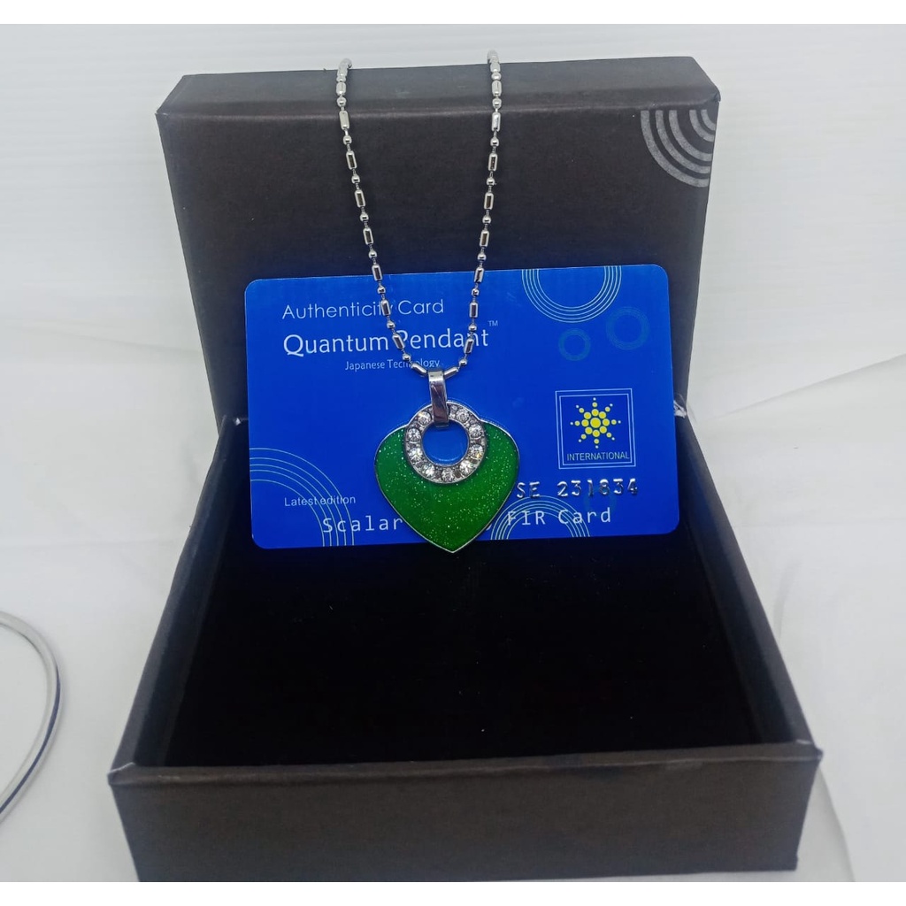 Kalung Quantum Science Energy Pendant Necklace / Kalung Liontin Terapi Kesehatan Magnetic Pendant / Kalung Bio Glass Energi / Kalung Therapy Kesehatan Bio Glass