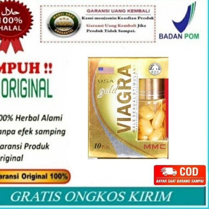 ♥ BISA CODTerbaru Viagra Gold USA 10 butir Asli 100% obat penambah stamina pria perkasa tahan lama T
