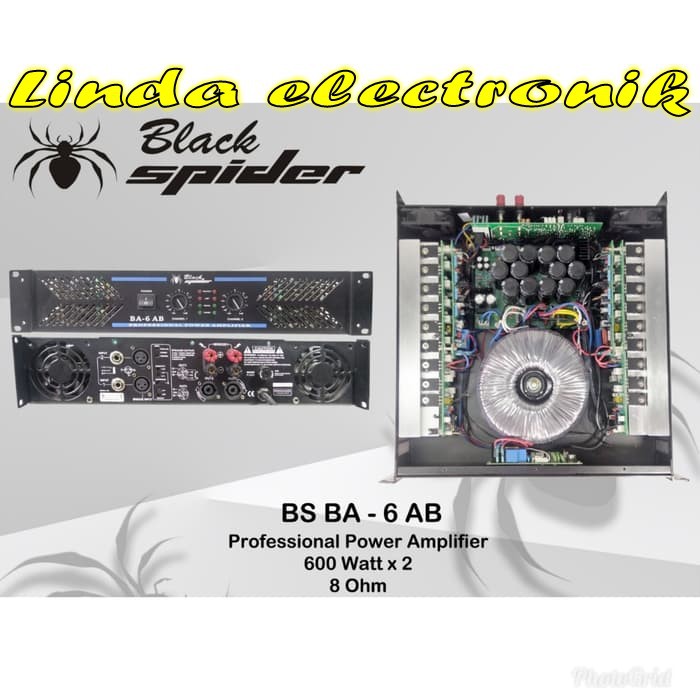 POWER AUDIO BLACK SPIDER BA 6 AB PROFESIONAL SOUND SYSTEM