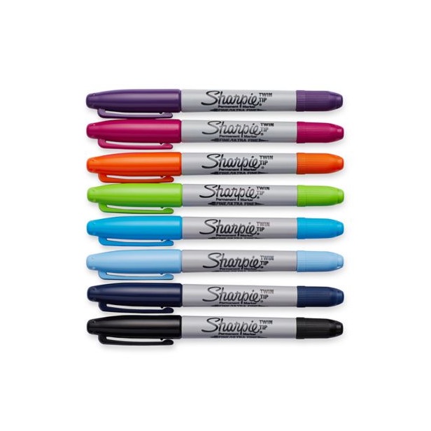 

Di5kon Sharpie Twin Tip Permanent Marker )i;
