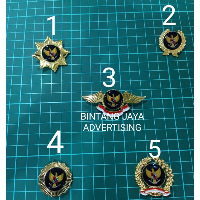 PIN BROSS LOGO GARUDA HITAM PENITI