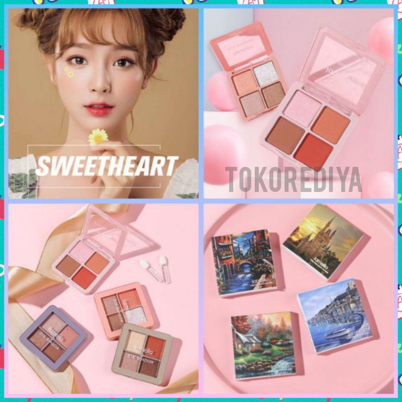 Eyeshadow 4 Colors LAMEILA Original I Only Have You In My Heart Eyeshadow Palet 4 Warna