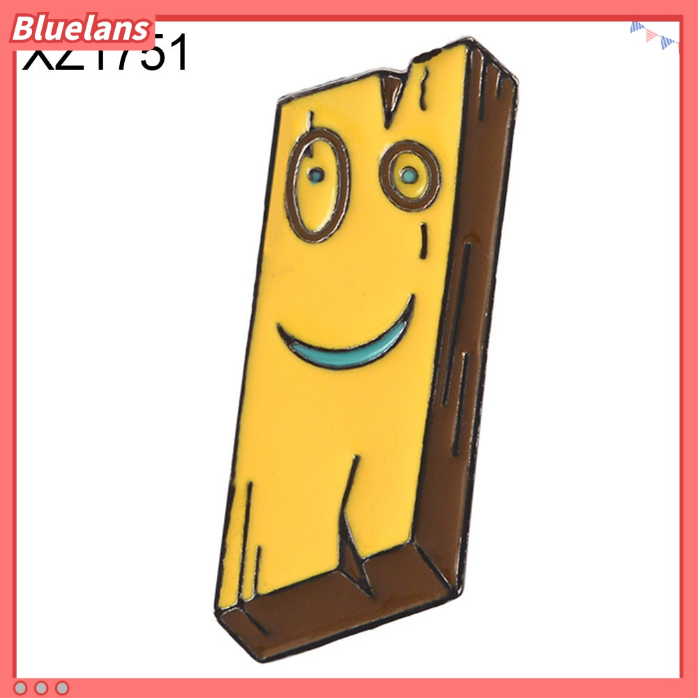 Bros Pin Desain Kartun Pria Dan Wanita Bahan Alloy Kayu Untuk Denim