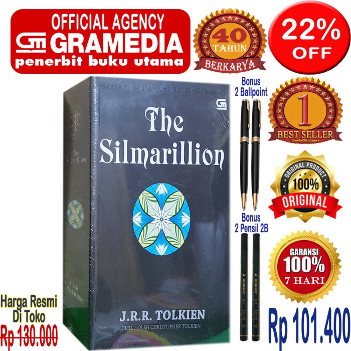 

MUST HAVE!! BUKU NOVEL SILLMARILLION J.R.R. TOLKIEN - ORIGINAL & SEGEL TERLARIS
