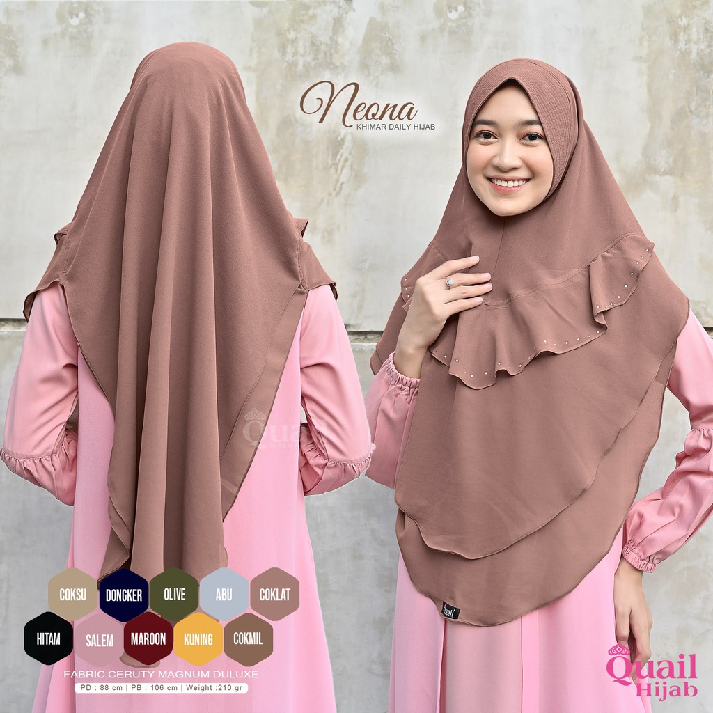 Khimar neona Ori Quail Hijab
