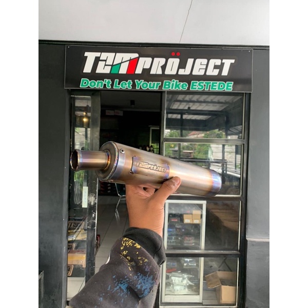 Selencer Tzm Project Kawasaki Ninja 150 2 Tak Full Titanium Series ready panjang 27 cm & 30 cm Selen