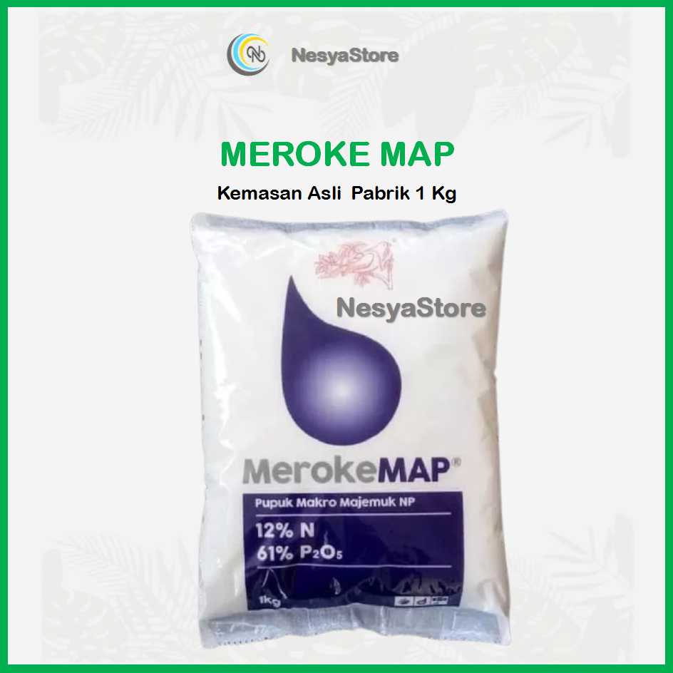 PUPUK MEROKE MAP KEMASAN PABRIK 1KG PUPUK MONO AMMONIUM PHOSPHATE HIDROPONIK GRADE