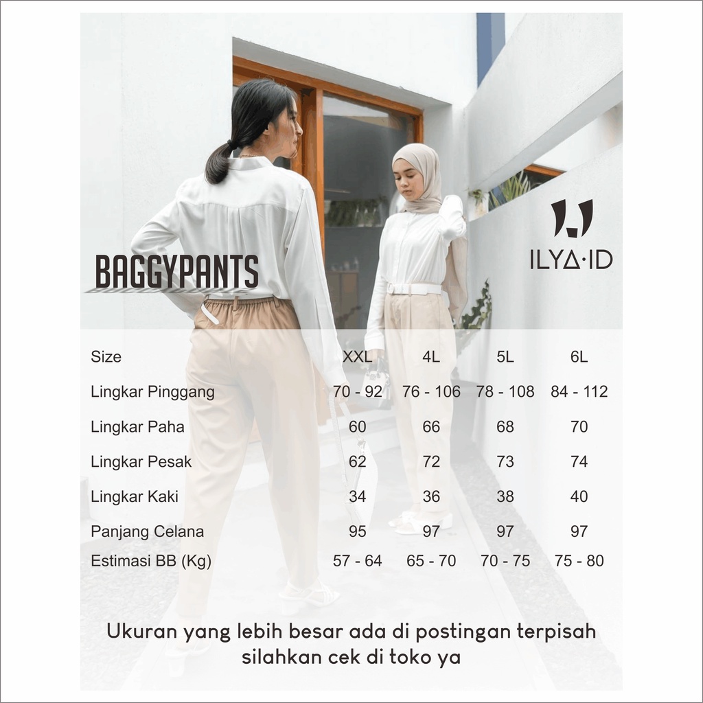 Baggypants Wanita Jumbo M-XXL - Celana Panjang Wanita - Baggypants American Drill