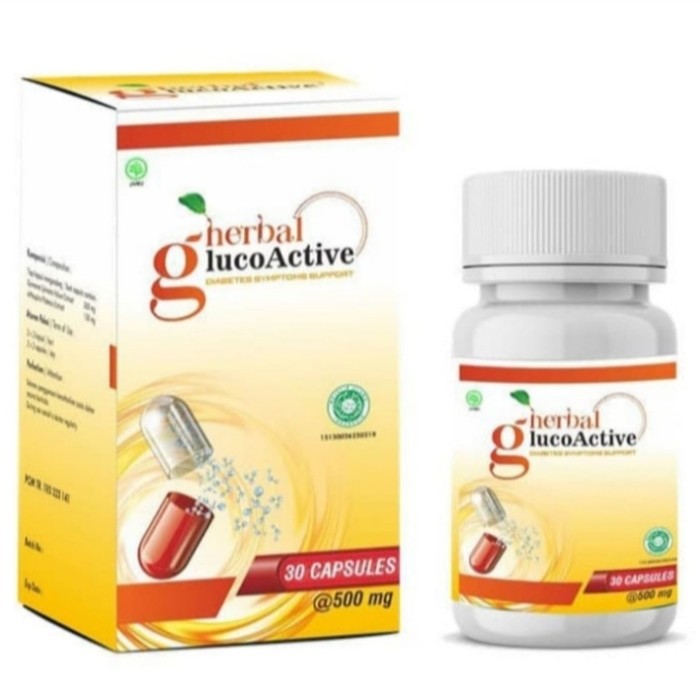 Glucoactive BPOM Asli Obat Herbal mengatasi Diabet / Kencing Manis Kadar Gula