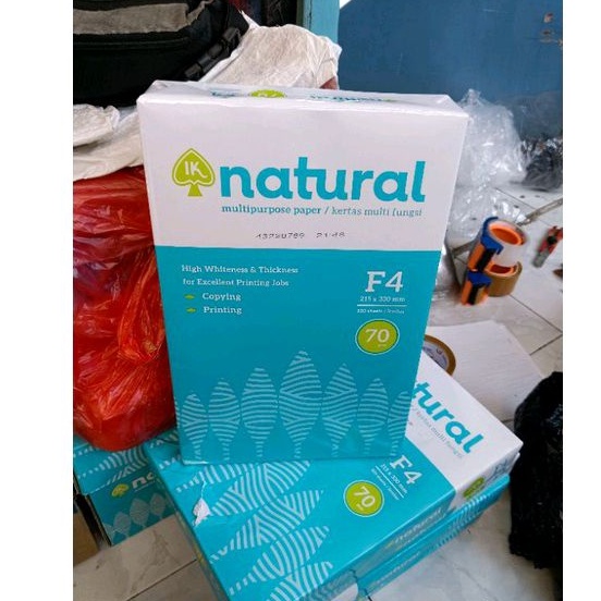 Jual KERTAS HVS F4 70 Gsm - A4 70 Gsm NATURAL 500 SHEETS | Shopee Indonesia