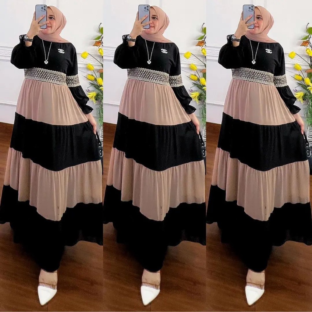 Fauzi Gamis Ceruty / Gamis Ceruty Babydoll / Gamis Ceruty Polos / Gamis Ceruty Jumbo / Dress Muslimah Ceruty / Dress Muslimah Ceruty babydoll terbaru 2022 / gamis lebaran 2022 / gamis muslimah kekinian / gamis lebaran terbaru