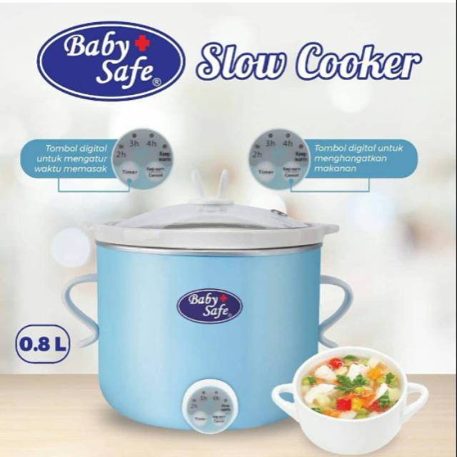 Baby Safe Slow Cooker Digital 0.8L